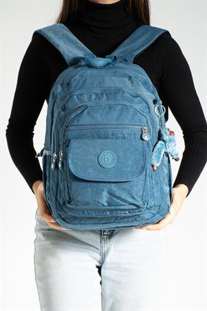 Orta Boy Sırt Çantası Ultra Hafif Çok Cepli Unisex Mavi (Model: 571-3J)