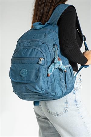 Orta Boy Sırt Çantası Ultra Hafif Çok Cepli Unisex Mavi (Model: 571-3J)