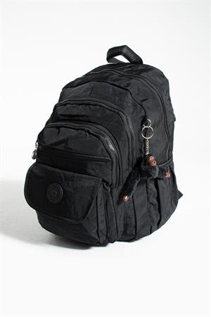 Orta Boy Sırt Çantası Ultra Hafif Çok Cepli Unisex Siyah (Model: 571-3J)