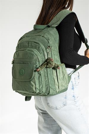 Orta Boy Sırt Çantası Ultra Hafif Çok Cepli Unisex Yeşil (Model: 571-3J)