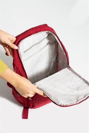 Orta Boy Ultra Hafif Kadın Sırt Çantası Kırmızı (Model: 571-3F)