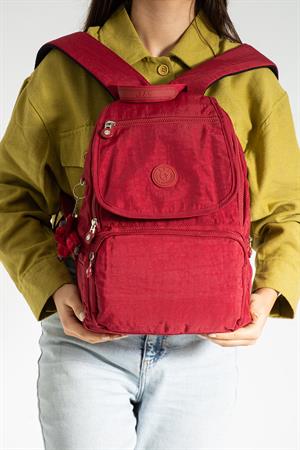 Orta Boy Ultra Hafif Kadın Sırt Çantası Kırmızı (Model: 571-3F)