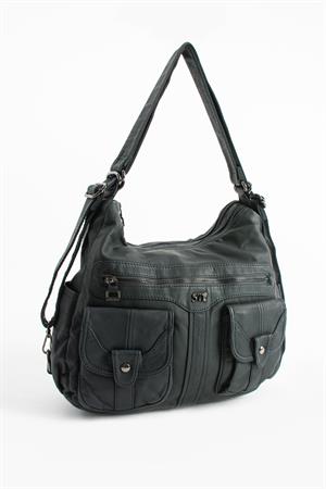 Suni Deri Sırt Çantası Mavi (Model: 571-13-10B)