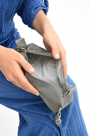 Tek Bölmeli Kalemlik (Yıkanabilir ve Su Geçirmez, makyaj çantası ) Gri (Model: 571-15H)