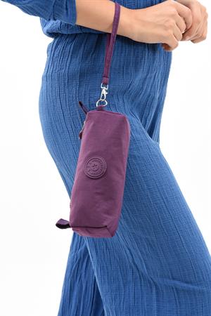 Tek Bölmeli Kalemlik (Yıkanabilir ve Su Geçirmez, makyaj çantası ) Mor (Model: 571-15H)