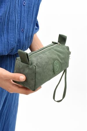 Tek Bölmeli Kalemlik (Yıkanabilir ve Su Geçirmez, makyaj çantası ) Yeşil (Model: 571-15H)