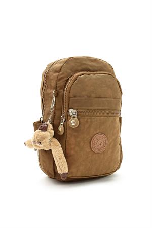 İki Bölmeli Unisex Göğüs (Bodybag) Çantası Taba (Model: 571-8B) 