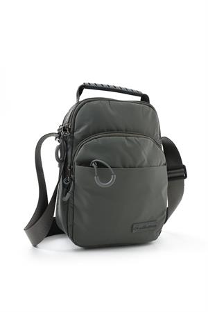 Üç Bölmeli Unisex Göğüs (Bodybag) - El Çantası Gri (Model: 571-9P) 