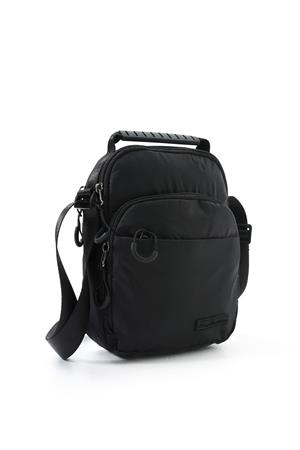 Üç Bölmeli Unisex Göğüs (Bodybag) - El Çantası Siyah (Model: 571-9P) 
