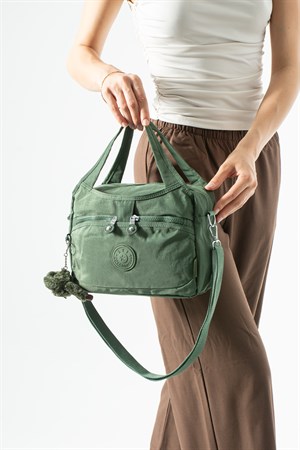 Ultra hafif, çok bölmeli Kol, Omuz El çantası  (spor, seyahat, gündelik) Yeşil Model: 571-6Z