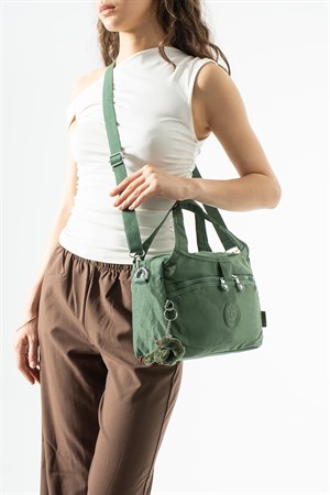 Ultra hafif, çok bölmeli Kol, Omuz El çantası  (spor, seyahat, gündelik) Yeşil Model: 571-6Z