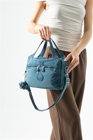 Ultra hafif, çok bölmeli Kol, Omuz El çantası  (spor, seyahat, gündelik) Mavi Model: 571-6Z