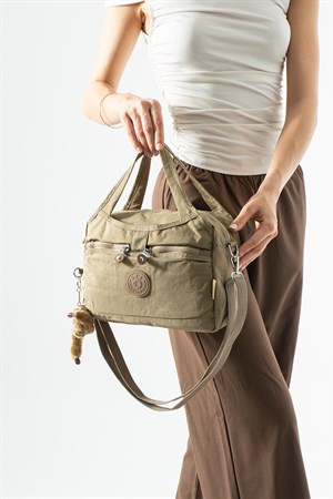 Ultra hafif, çok bölmeli Kol, Omuz El çantası  (spor, seyahat, gündelik) Kahverengi Model: 571-6Z