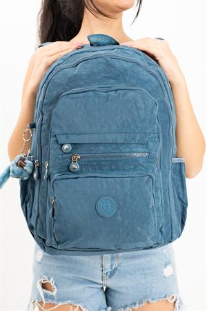 Ultra Hafif Çok Cepli Krinkıl Sırt Çantası Unisex Mavi (Model: 571-3B)