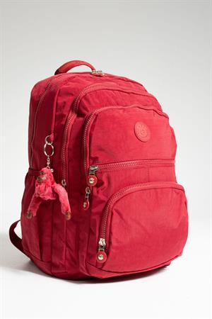 Ultra Hafif Çok Cepli Krinkıl Sırt Çantası Kırmızı (Model: 571-2C)