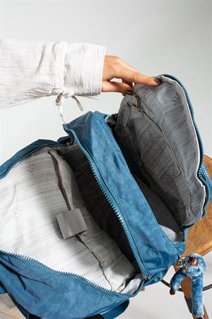 Ultra Hafif Çok Cepli Krinkıl Sırt Çantası Unisex Mavi  (Model: 571-2B)