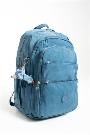 Ultra Hafif Çok Cepli Krinkıl Sırt Çantası Unisex Mavi  (Model: 571-2B)