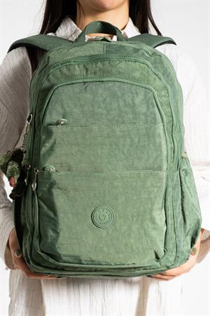 Ultra Hafif Çok Cepli Krinkıl Sırt Çantası Unisex Yeşil (Model: 571-2B)