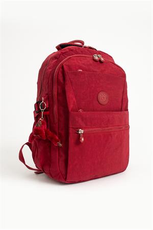 Ultra Hafif Çok Cepli Krinkıl Sırt Çantası Kırmızı (Model: 571-3A)