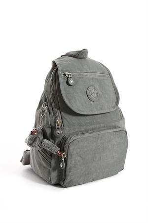 Ultra Hafif Çok Cepli Küçük Boy Sırt Çantası Unisex Gri (Model: 571-4G)