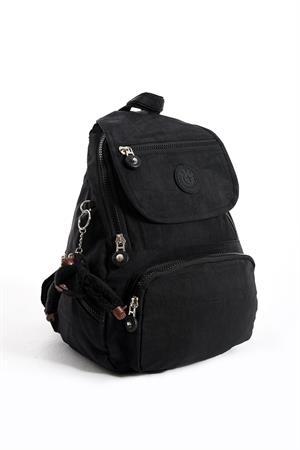 Ultra Hafif Çok Cepli Küçük Boy Sırt Çantası Unisex Siyah (Model: 571-4G)
