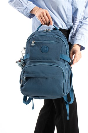 Ultra Hafif Çok Cepli Orta Boy Sırt Çantası Mavi Model: (571-3R)