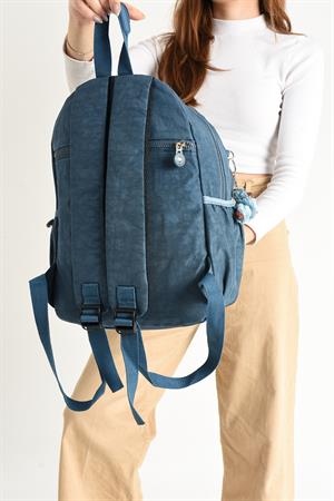 Ultra Hafif Çok Cepli Orta Boy Sırt Çantası Unisex Mavi (Model: 571-4D)