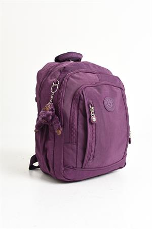Ultra Hafif Çok Cepli Orta Boy Sırt Çantası Mor (Model: 571-4D)