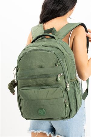 Ultra Hafif Çok Cepli Orta Boy Sırt Çantası Unisex Yeşil (Model: 571-3E) 