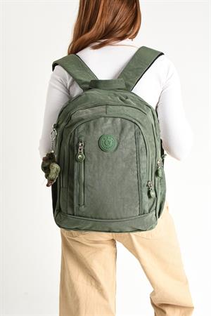 Ultra Hafif Çok Cepli Orta Boy Sırt Çantası Unisex Yeşil (Model: 571-4D)