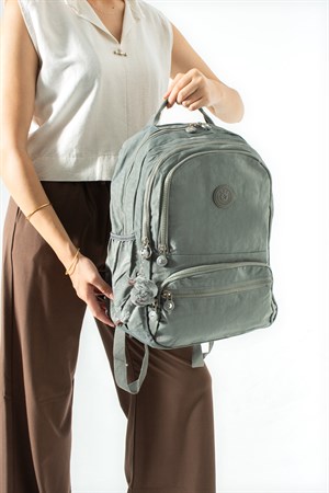 Ultra Hafif Çok Cepli Orta Boy Sırt Çantası Gri Model: (571-3M)