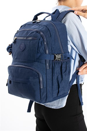 Ultra Hafif Çok Cepli Orta Boy Sırt Çantası Lacivert Model: (571-3R)