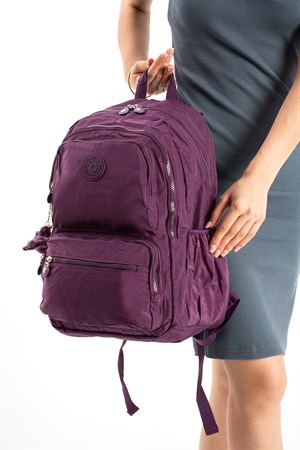 Ultra Hafif Geniş Hacimli Okul Seyahat Spor Sırt Çantası Mor Model: (571-2D)
