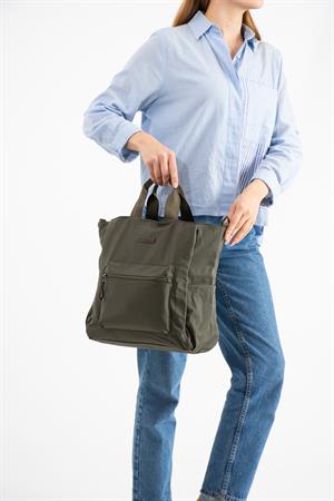Ultra Hafif Çok Cepli, Çok Bölmeli Sırt ve El Çantası Haki (Model:571-9S)