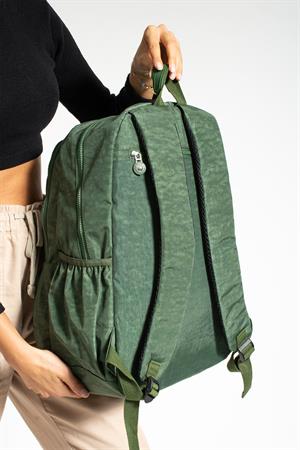 Ultra Hafif Çok Cepli Su Geçirmez Sırt Çantası Unisex Yeşil (Model: 571-1G)