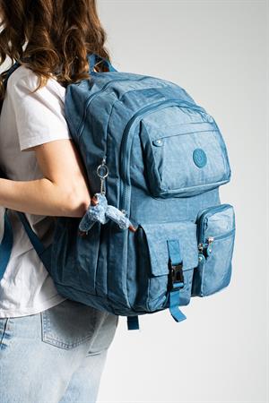 Ultra Hafif Çok Cepli Su Geçirmez Sırt Çantası Unisex Mavi (Model: 571-1K)