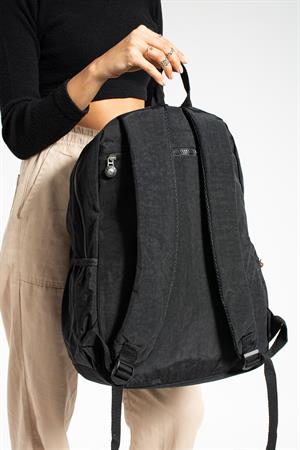 Ultra Hafif Çok Cepli Su Geçirmez Sırt Çantası Unisex Siyah (Model: 571-1E) 