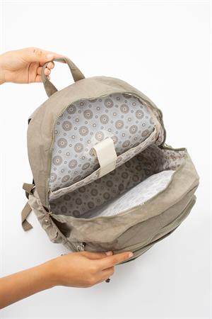 Ultra Hafif Çok Cepli Su Geçirmez Sırt Çantası Unisex Vizon (Model: 571-1B)