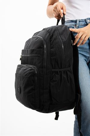 Ultra Hafif Çok Cepli Su Geçirmez Sırt Çantası Unisex Siyah (Model: 571-1B)