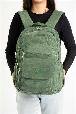 Ultra Hafif Çok Cepli Su Geçirmez Sırt Çantası Unisex Yeşil (Model:571-2A)