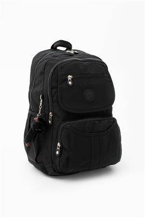 Ultra Hafif Çok Cepli Su Geçirmez Sırt Çantası Unisex Siyah (Model: 571-2E) 
