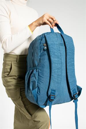 Ultra Hafif Çok Cepli Su Geçirmez Sırt Çantası Unisex Mavi(Model: 571-1E) 