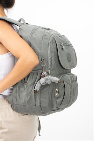 Ultra Hafif Çok Cepli Su Geçirmez Sırt Çantası Unisex Gri (Model: 571-2E) 
