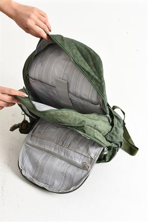 Ultra Hafif Çok Cepli Su Geçirmez Sırt Çantası Unisex Yeşil (Model: 571-2G) 