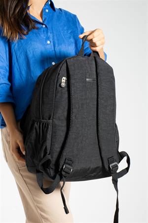 Ultra Hafif Çok Cepli Su Geçirmez Sırt Çantası Unisex Siyah (Model:571-2A)