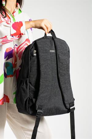 Ultra Hafif Çok Cepli Su Geçirmez Sırt Çantası Unisex Siyah (Model: 571-1H)
