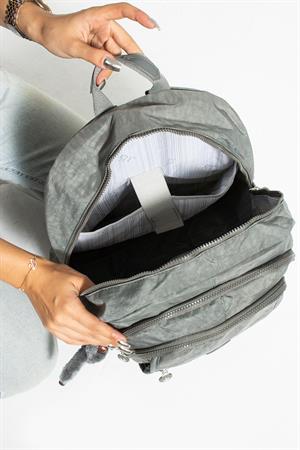 Ultra Hafif Çok Cepli Su Geçirmez Sırt Çantası Unisex Gri (Model: 571-1D)