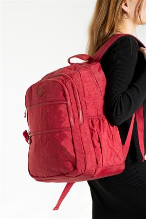 Ultra Hafif Çok Cepli Su Geçirmez Sırt Çantası Unisex Kırmzı (Model: 571-2G) 