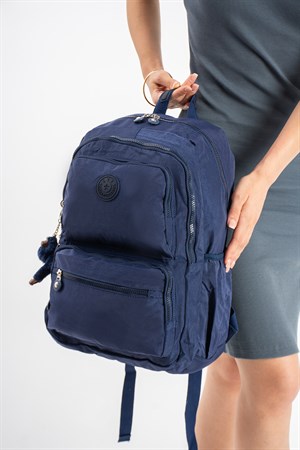 Ultra Hafif Geniş Hacimli Okul Seyahat Spor Sırt Çantası Lacivert Model: (571-2D)