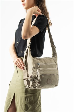 Çok fonksiyonel, Sırt ve Omuz, çantası, ultra hafif , su itici kumaş (Gündelik, spor, seyahat) Bej Model: 571-5R